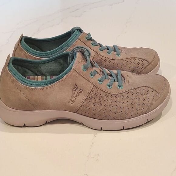 Dansko Elise Sneakers Sedona Gray Lace Up Slip Resistant Shoes - Picture 1 of 14